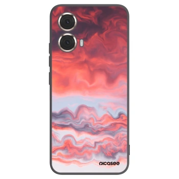 Picasee silikonski črni ovitek za Motorola Moto G85 - Sunset