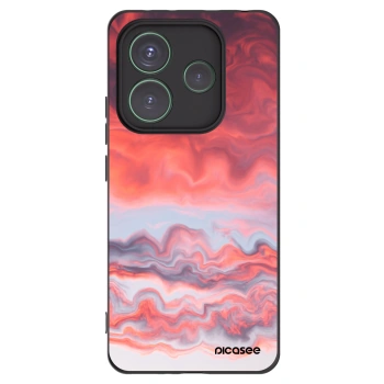 Picasee silikonski črni ovitek za Xiaomi Redmi Note 14 5G - Sunset