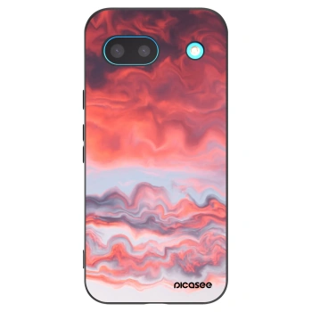 Picasee silikonski črni ovitek za Google Pixel 8a - Sunset