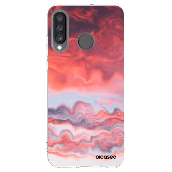 Picasee silikonski prozorni ovitek za Huawei P30 Lite - Sunset