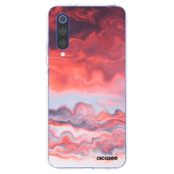 Picasee silikonski prozorni ovitek za Xiaomi Mi 9 SE - Sunset