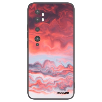 Picasee silikonski črni ovitek za Xiaomi Mi Note 10 (Pro) - Sunset