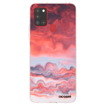 Picasee silikonski prozorni ovitek za Samsung Galaxy A21s - Sunset