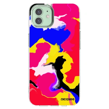 Picasee silikonski prozorni ovitek za Apple iPhone 12 - Watercolor