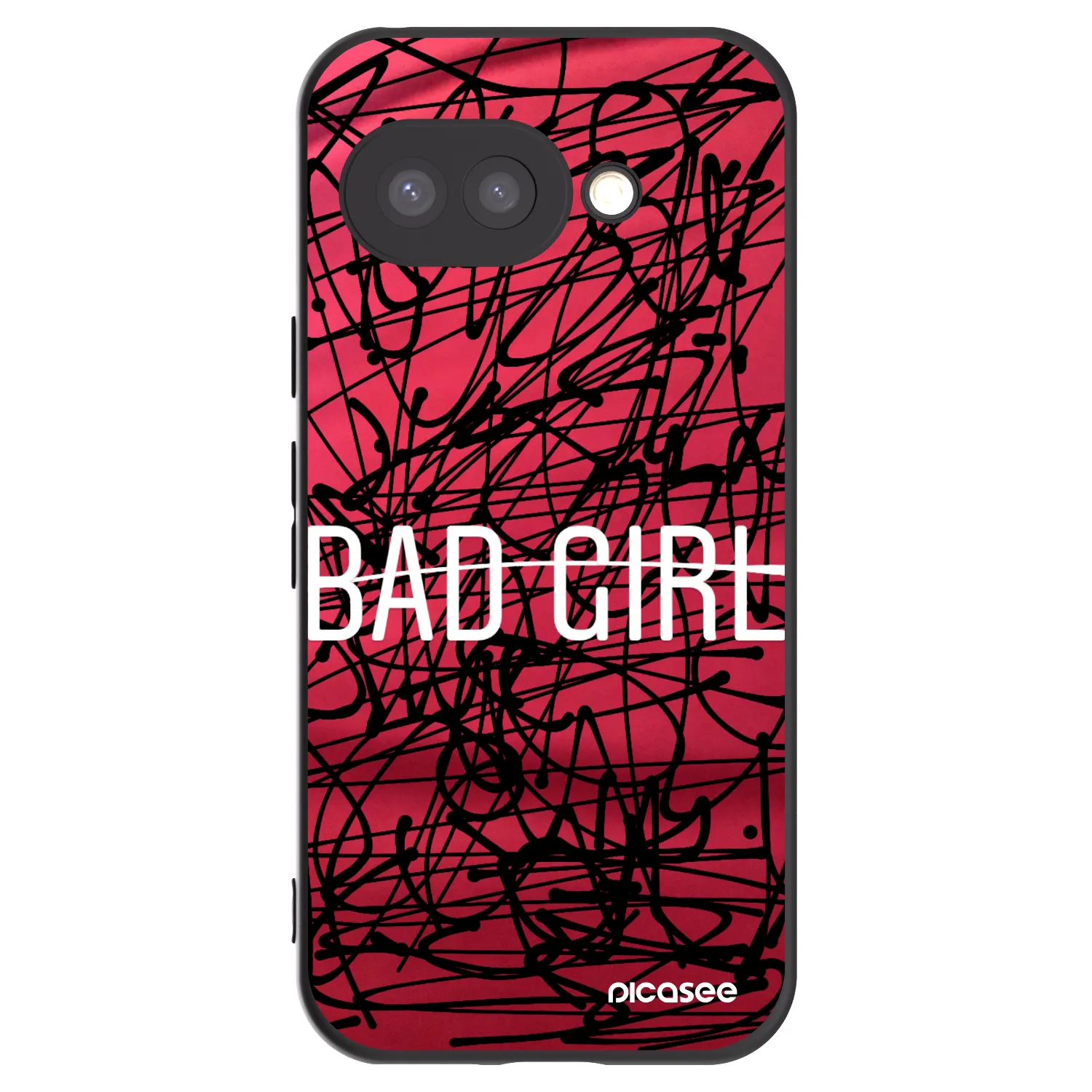 Picasee silikonski črni ovitek za Google Pixel 9a - Bad girl