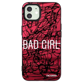 Picasee silikonski črni ovitek za Apple iPhone 12 - Bad girl