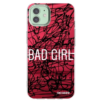 Picasee silikonski prozorni ovitek za Apple iPhone 12 - Bad girl