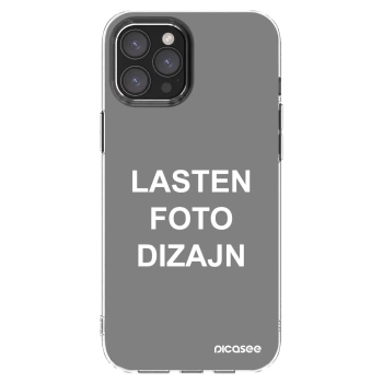 Picasee silikonski prozorni ovitek za Apple iPhone 12 Pro Max - Lasten foto dizajn