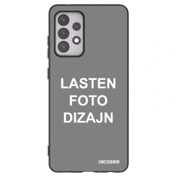 Picasee silikonski črni ovitek za Samsung Galaxy A52 5G A525F - Lasten foto dizajn