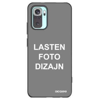 Picasee silikonski črni ovitek za Xiaomi Redmi Note 10 Pro - Lasten foto dizajn