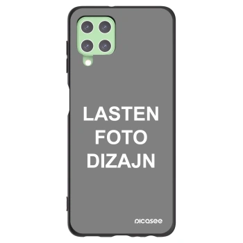 Picasee silikonski črni ovitek za Samsung Galaxy A22 A225F 4G - Lasten foto dizajn