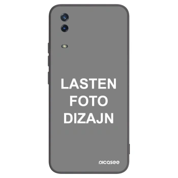 Picasee silikonski črni ovitek za Vivo Y11s - Lasten foto dizajn