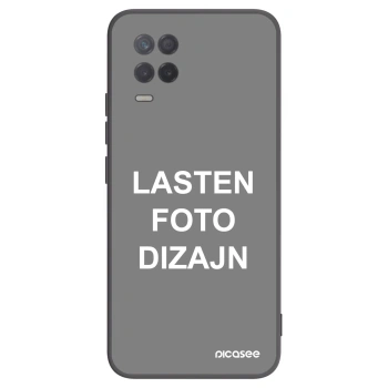 Picasee silikonski črni ovitek za Realme 8 5G - Lasten foto dizajn