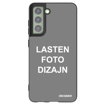 Picasee silikonski črni ovitek za Samsung Galaxy S21 FE 5G - Lasten foto dizajn