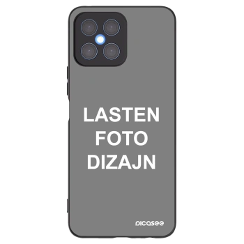 Picasee silikonski črni ovitek za Honor X8 4G - Lasten foto dizajn