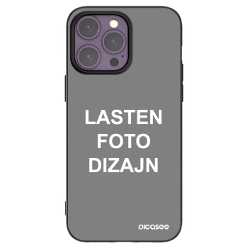 Picasee silikonski črni ovitek za Apple iPhone 14 Pro Max - Lasten foto dizajn