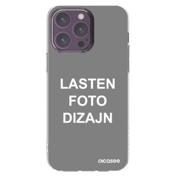 Picasee silikonski prozorni ovitek za Apple iPhone 14 Pro Max - Lasten foto dizajn