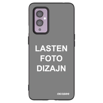 Picasee silikonski črni ovitek za OnePlus 9 - Lasten foto dizajn