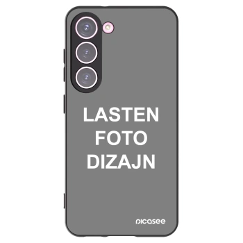Picasee silikonski črni ovitek za Samsung Galaxy S23 5G - Lasten foto dizajn