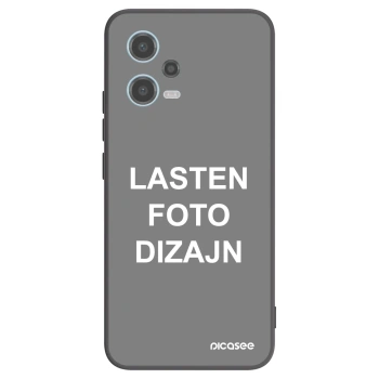 Picasee silikonski črni ovitek za Xiaomi Redmi Note 12 5G - Lasten foto dizajn