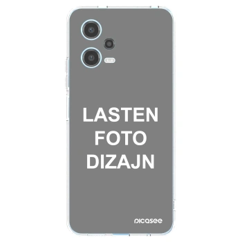 Picasee silikonski prozorni ovitek za Xiaomi Redmi Note 12 5G - Lasten foto dizajn