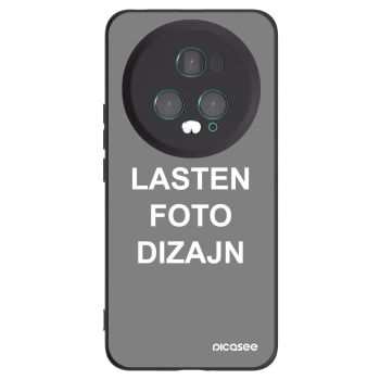 Picasee silikonski črni ovitek za Honor Magic5 Pro - Lasten foto dizajn