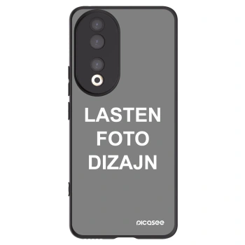 Picasee silikonski črni ovitek za Honor 90 5G - Lasten foto dizajn
