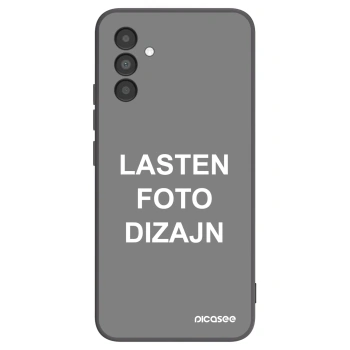 Picasee silikonski črni ovitek za Samsung Galaxy A04s A047F - Lasten foto dizajn
