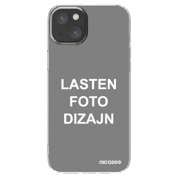 Picasee silikonski prozorni ovitek za Apple iPhone 15 Plus - Lasten foto dizajn