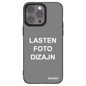 Picasee silikonski črni ovitek za Apple iPhone 15 Pro Max - Lasten foto dizajn