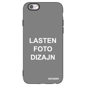 Picasee silikonski črni ovitek za Apple iPhone 6/6S - Lasten foto dizajn