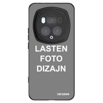 Picasee silikonski črni ovitek za Honor Magic6 Pro - Lasten foto dizajn