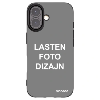 Picasee silikonski črni ovitek za Apple iPhone 16 - Lasten foto dizajn