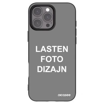Picasee silikonski črni ovitek za Apple iPhone 16 Pro Max - Lasten foto dizajn