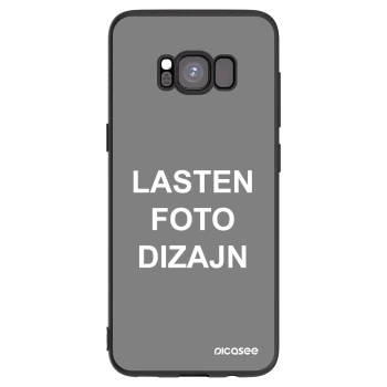 Picasee silikonski črni ovitek za Samsung Galaxy S8 G950F - Lasten foto dizajn