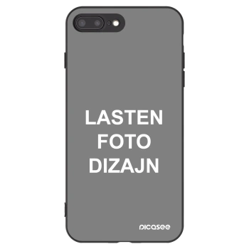 Picasee silikonski črni ovitek za Apple iPhone 8 Plus - Lasten foto dizajn