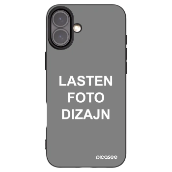 Picasee silikonski črni ovitek za Apple iPhone 16 Plus - Lasten foto dizajn