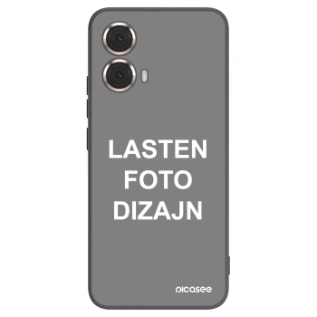 Picasee silikonski črni ovitek za Motorola Moto G85 - Lasten foto dizajn