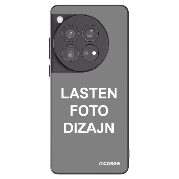 Picasee silikonski črni ovitek za OnePlus 12 5G - Lasten foto dizajn
