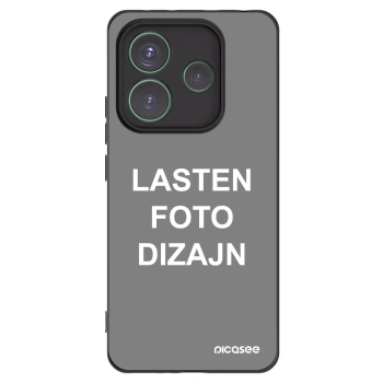 Picasee silikonski črni ovitek za Xiaomi Redmi Note 14 5G - Lasten foto dizajn