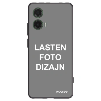 Picasee silikonski črni ovitek za Motorola Moto G35 5G - Lasten foto dizajn