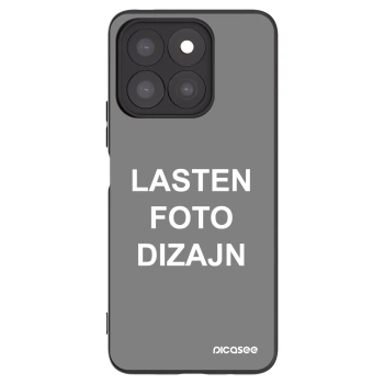 Picasee silikonski črni ovitek za Honor X8c - Lasten foto dizajn