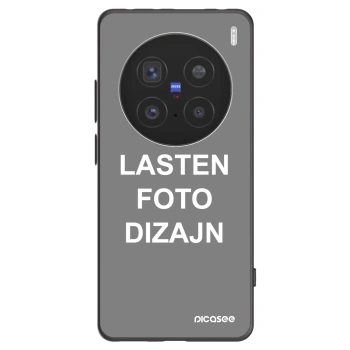 Picasee silikonski črni ovitek za Vivo X200 Pro - Lasten foto dizajn