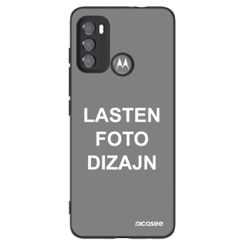 Picasee silikonski črni ovitek za Motorola Edge 60 5G - Lasten foto dizajn