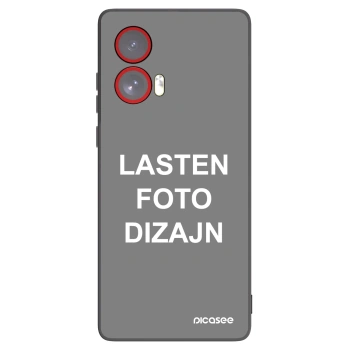 Picasee silikonski črni ovitek za Motorola Edge 50 Fusion - Lasten foto dizajn