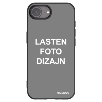 Picasee silikonski črni ovitek za Apple iPhone 17e - Lasten foto dizajn