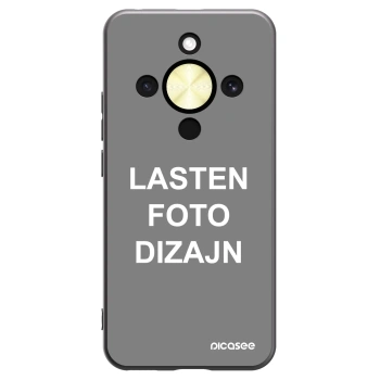 Picasee silikonski črni ovitek za Honor Magic8 Lite 5G - Lasten foto dizajn