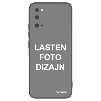 Picasee silikonski črni ovitek za Samsung Galaxy S20 G980F - Lasten foto dizajn