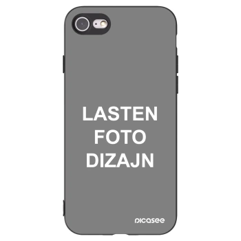 Picasee silikonski črni ovitek za Apple iPhone SE 2020 - Lasten foto dizajn