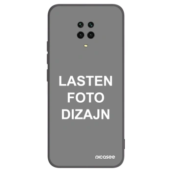 Picasee silikonski črni ovitek za Xiaomi Redmi Note 9 Pro - Lasten foto dizajn